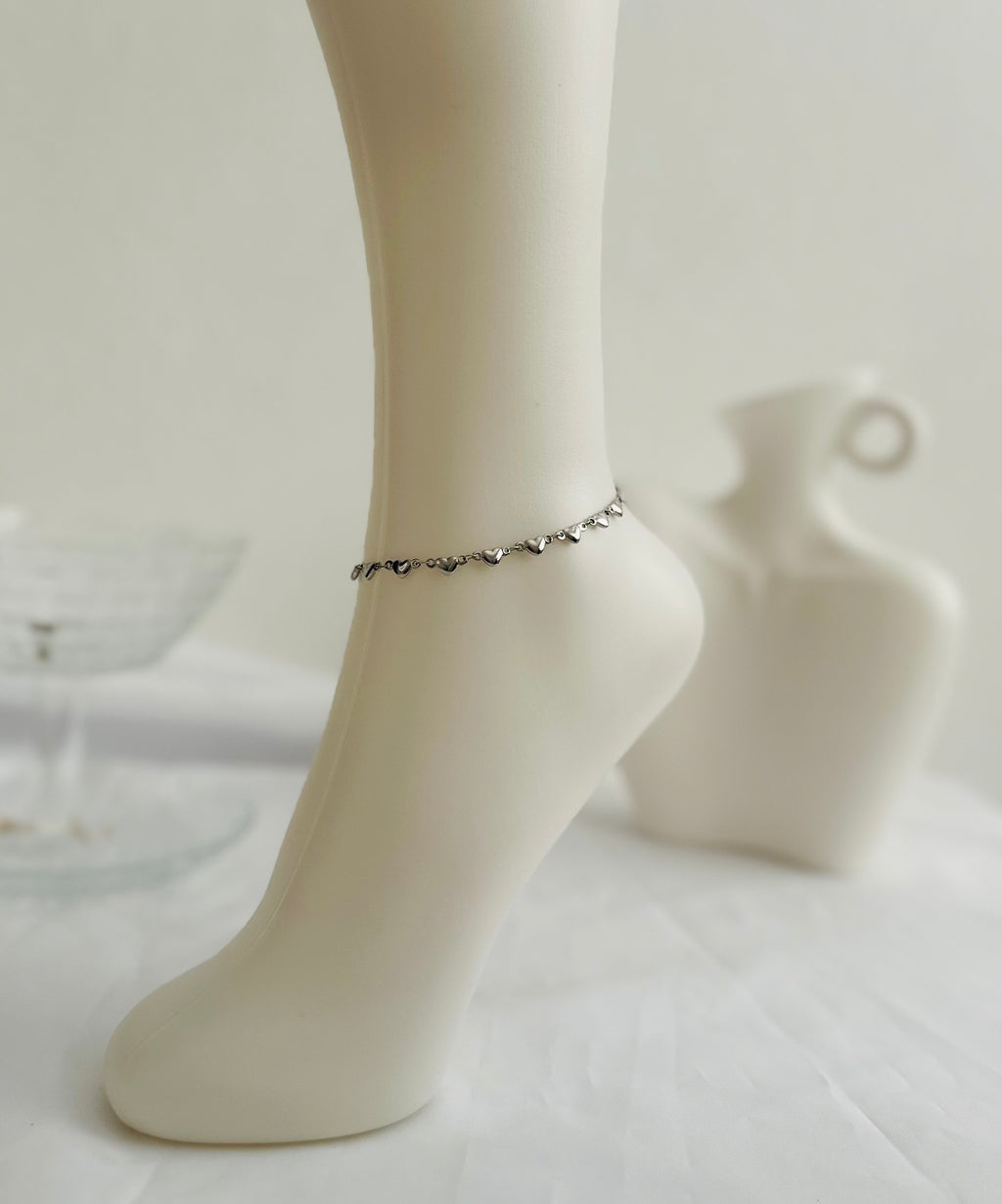 Tobillera de Corazones │ Handmade