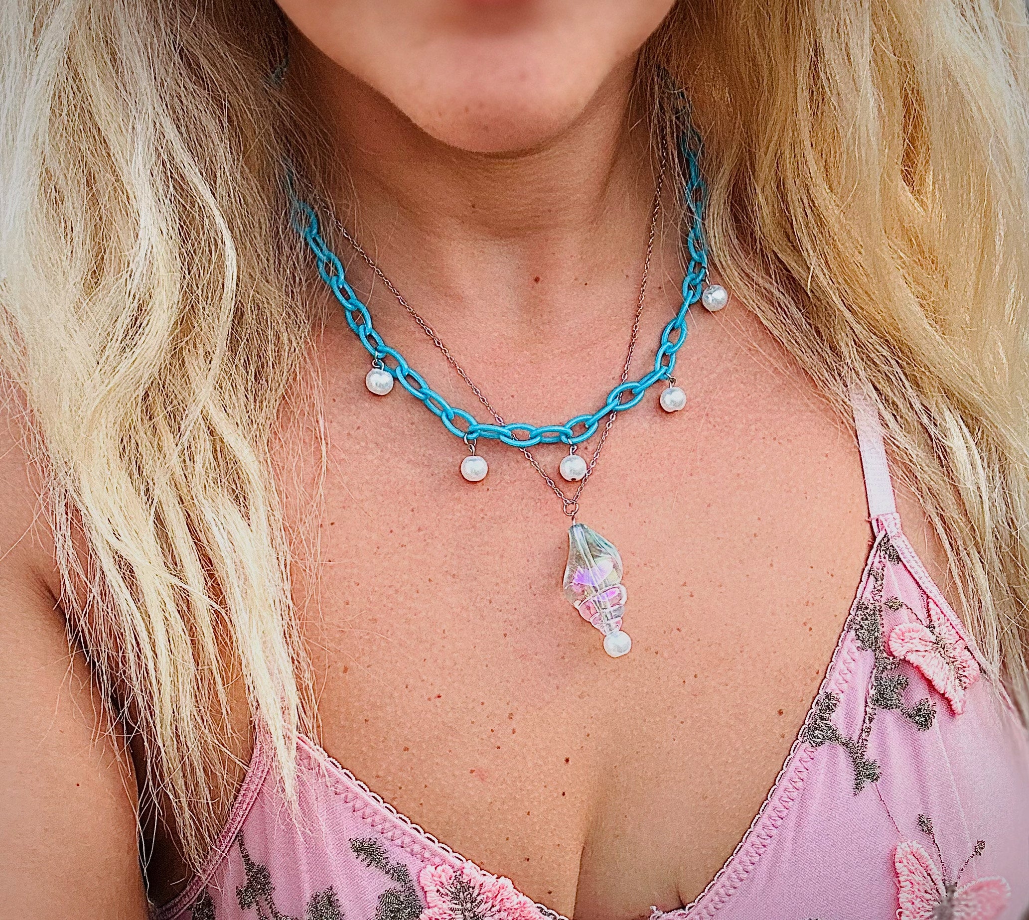 Cadena Concha Multicolor Fantasy