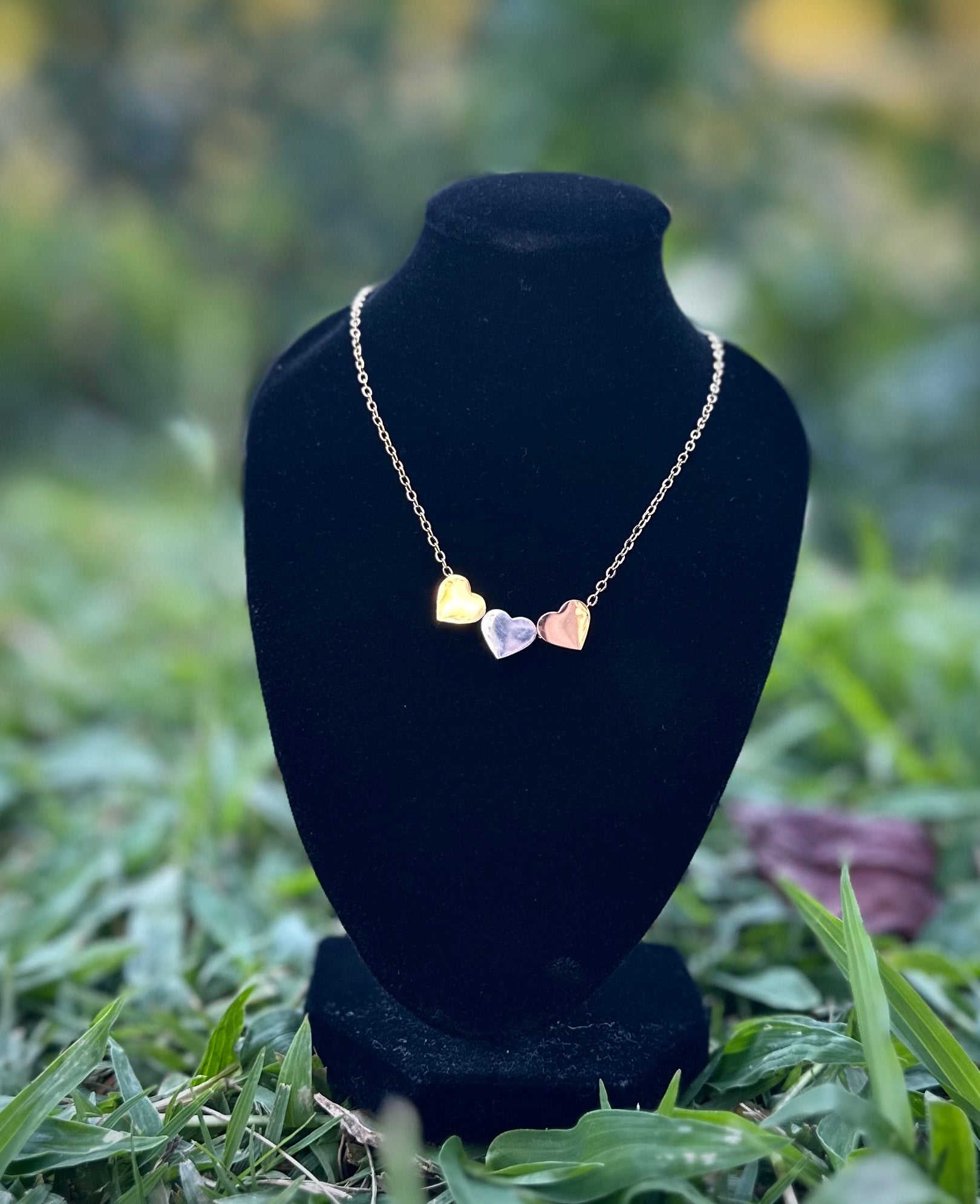 Cadena de Corazones Triple Color