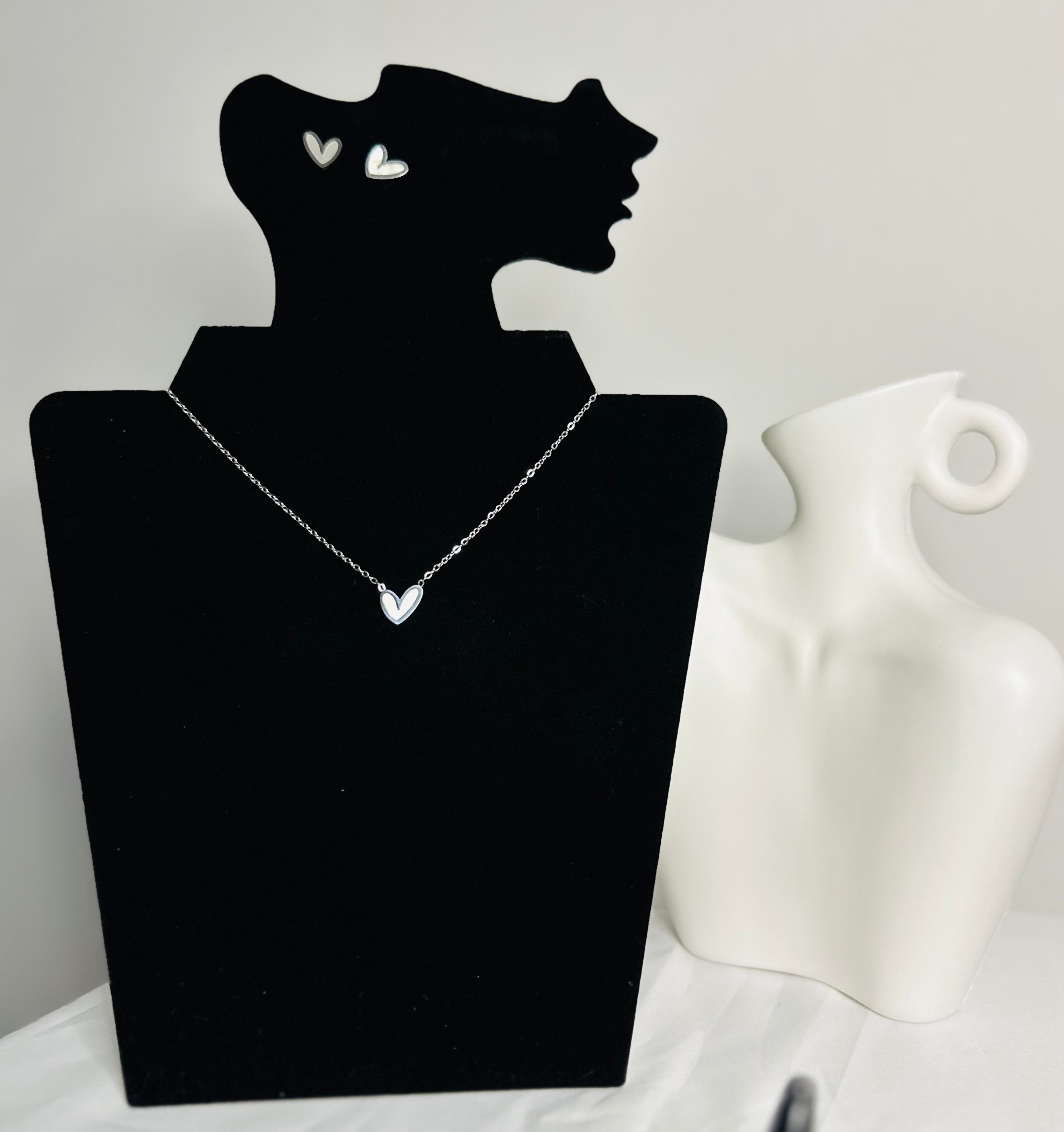 Set de Corazón de Plata